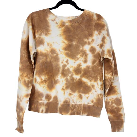 Mate the Label Women's Organic Terry Tie Dye Raglan Pullover Sweatshirt Size XS - Picture 2 of 6